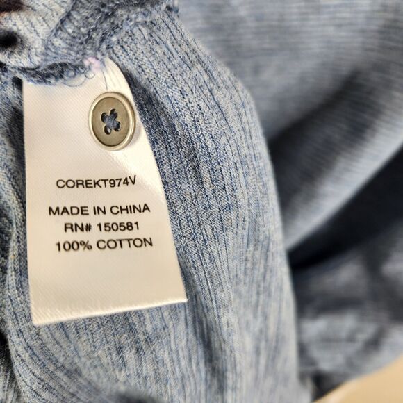 NEW Flag & Anthem Mens Short Sleeve Striped 3 Button Cotton Henley Tee XXL - Picture 7 of 7